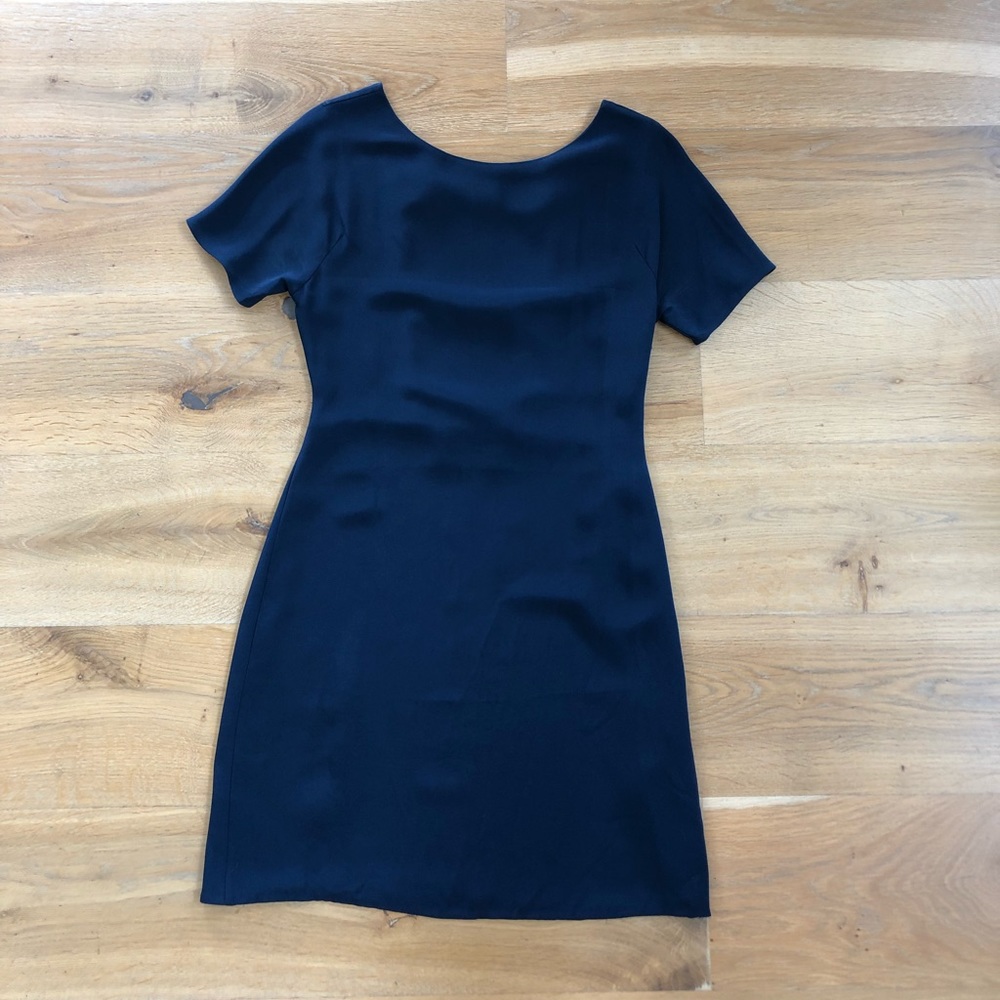 Phillip Lim Metallic Bow-Back Silk Crepe Dress